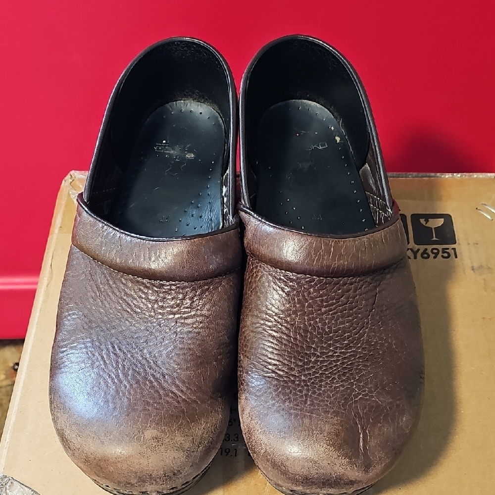 Dansko Brown Leather Clogs